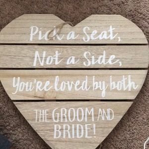 Wedding sign